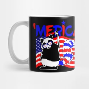 4th of July 'Merica Funny Raccoon Mug